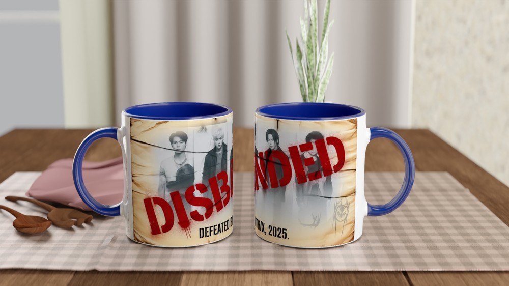 K-Pop Demon Hunters Mug | Saja Boys Wanted Poster Gift | K-Pop Fan Present | Disbanded Korean Pop Music Mug — view 4