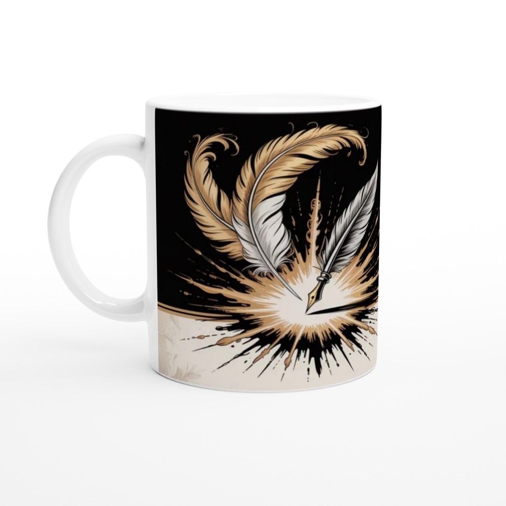 Write Like You're Running Out of Time - Writer Quill Mug — view 10
