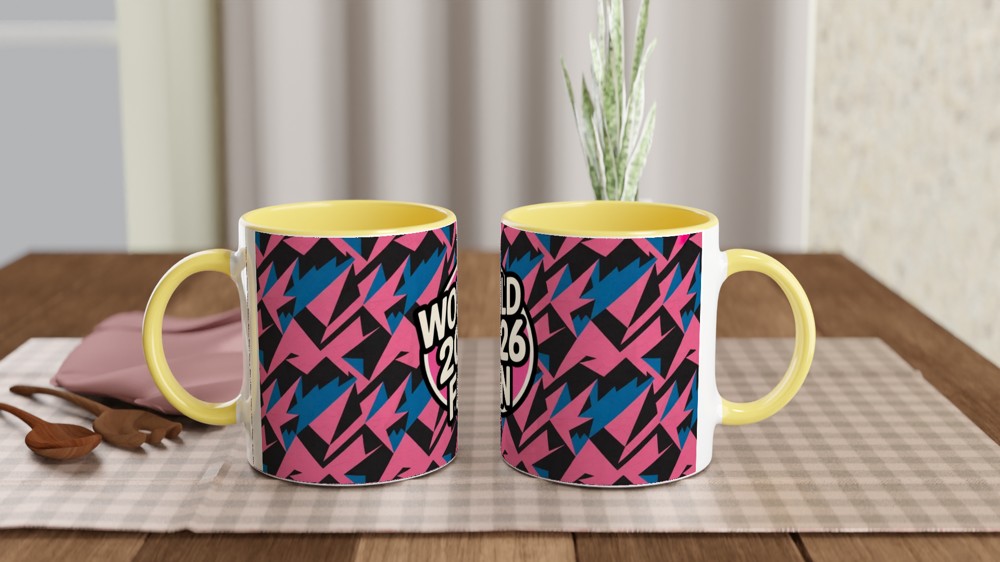 World 2026 Fan Retro Geometric Mug — view 8