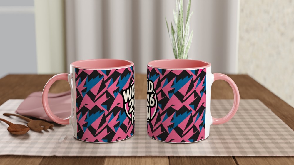 World 2026 Fan Retro Geometric Mug — view 6
