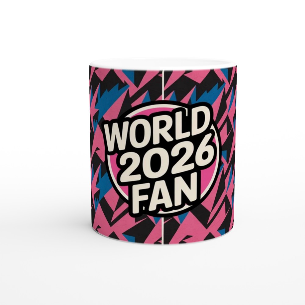 World 2026 Fan Retro Geometric Mug — view 11