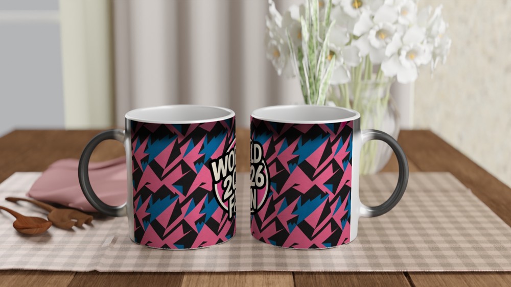 World 2026 Fan Retro Geometric Mug — view 3