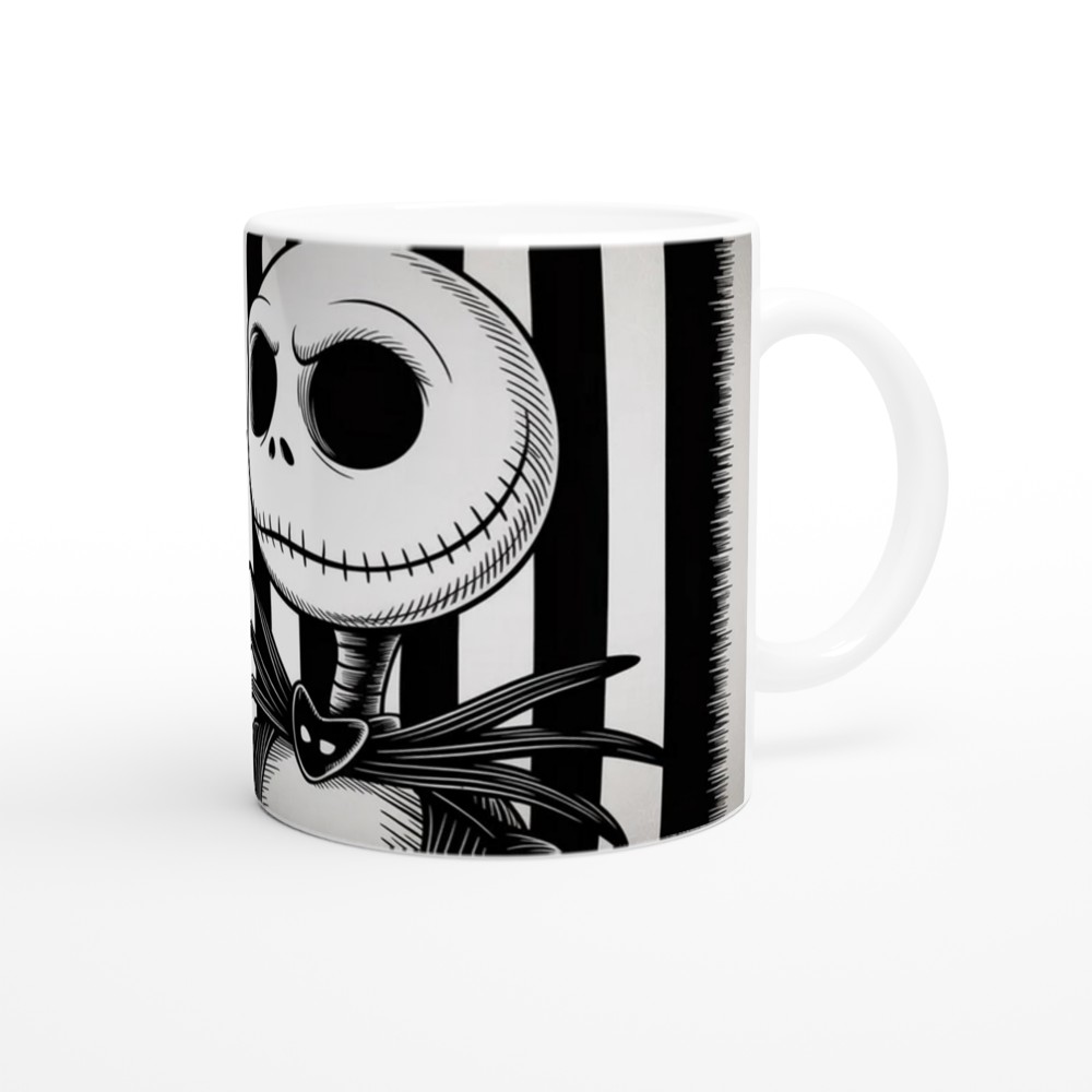 Jack Skellington Mug | Nightmare Before Christmas Gift | Gothic Christmas Mug | Skeleton Hand with Snowflake | Witchy Gift for Friend — view 12