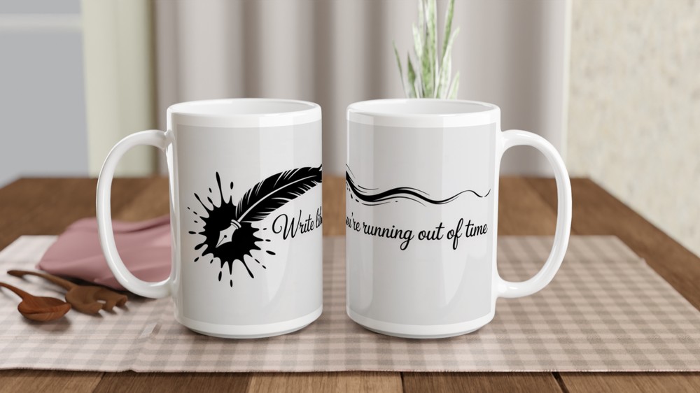Hamilton Mug | Write Like You're Running Out of Time | Musical Theatre Gift | Theatre Lover Present — view 2