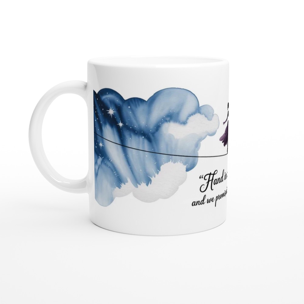 Circus Tightrope Walker Watercolor Quote Mug — view 10