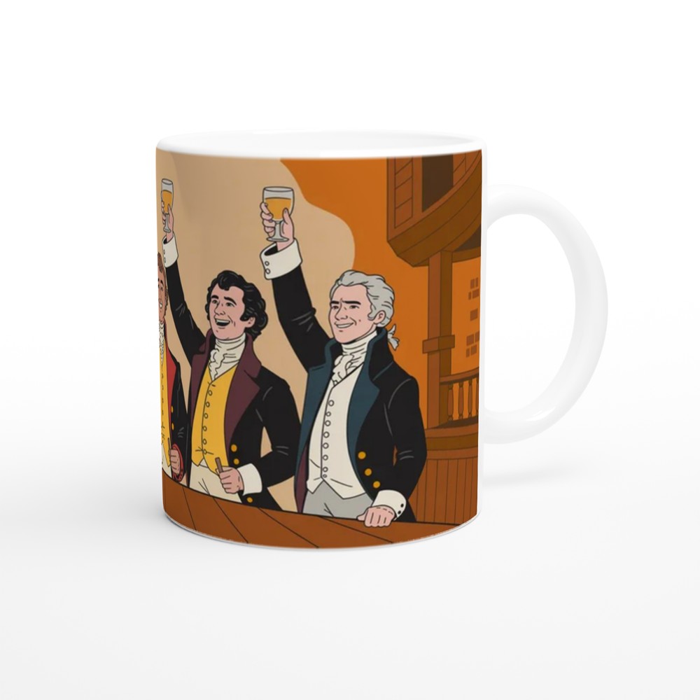 Hamilton Mug | My Shot Tavern Scene Illustration | Musical Theatre Gift | Theatre Lover Present — view 12