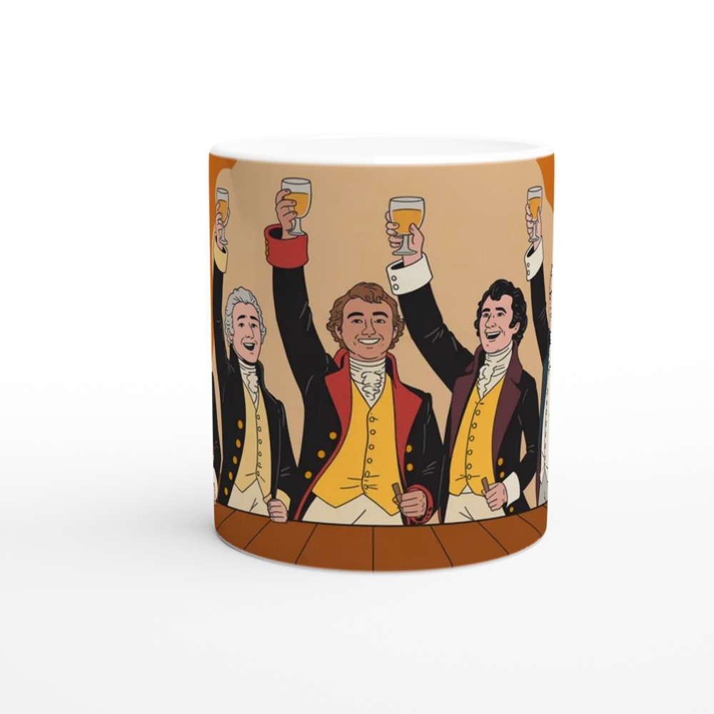 Hamilton Mug | My Shot Tavern Scene Illustration | Musical Theatre Gift | Theatre Lover Present — view 11