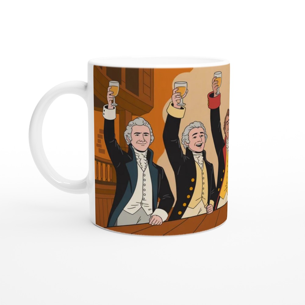 Hamilton Mug | My Shot Tavern Scene Illustration | Musical Theatre Gift | Theatre Lover Present — view 10