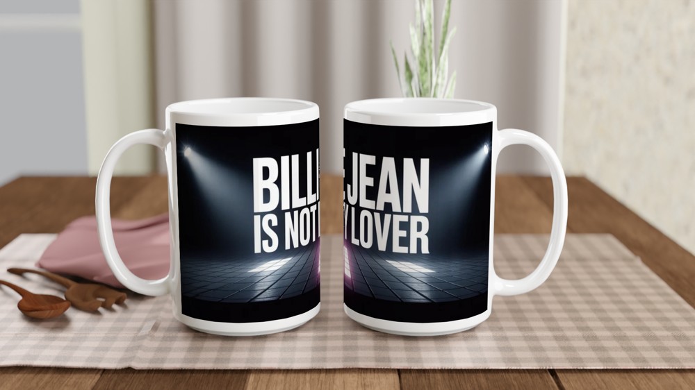 MJ The Musical Mug | Billie Jean Stage Design | West End Theatre Gift | Ceramic Mug for Music Lovers — view 2