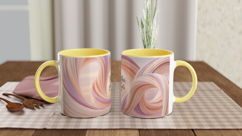 Together Is My Favourite Place Mug | Romantic Anniversary Gift | Valentine's Day Mug for Couples | Abstract Love Design — view 8