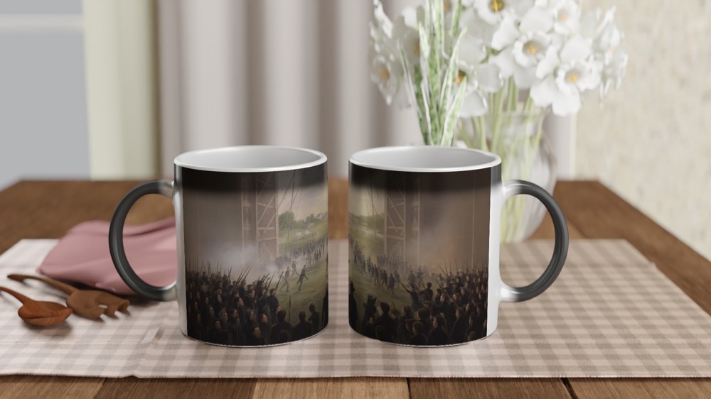 Hamilton Yorktown Mug | Musical Theatre Gift | World Turned Upside Down Scene | Theatre Lover Present — view 3