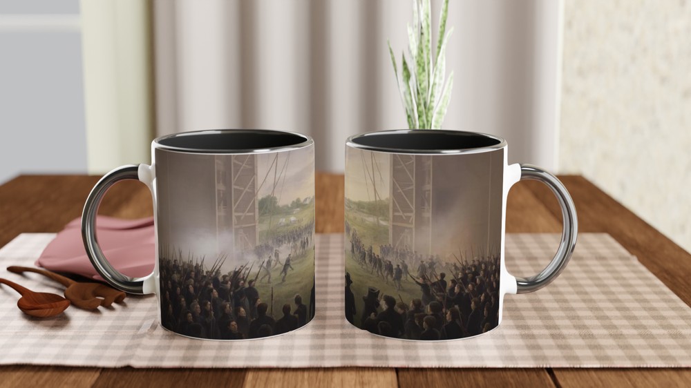 Hamilton Yorktown Mug | Musical Theatre Gift | World Turned Upside Down Scene | Theatre Lover Present — view 9