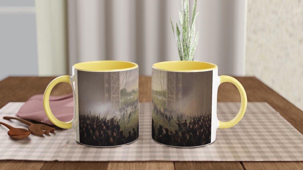 Hamilton Yorktown Mug | Musical Theatre Gift | World Turned Upside Down Scene | Theatre Lover Present — view 8