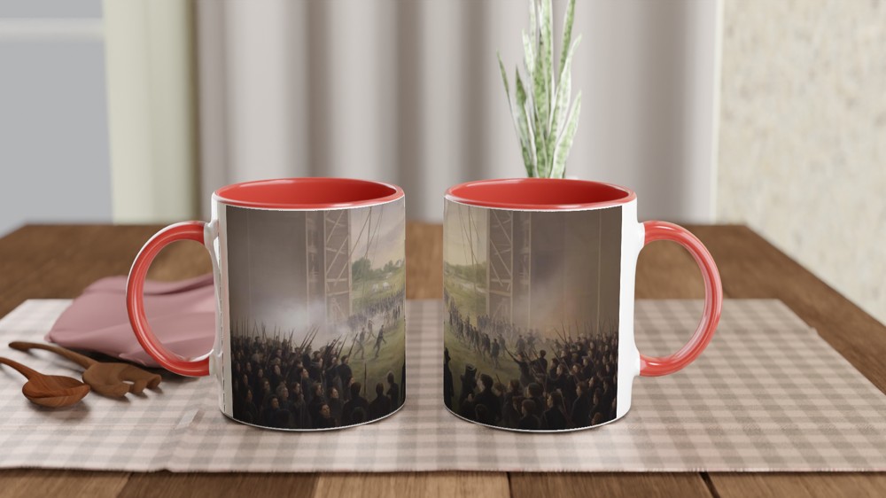 Hamilton Yorktown Mug | Musical Theatre Gift | World Turned Upside Down Scene | Theatre Lover Present — view 7