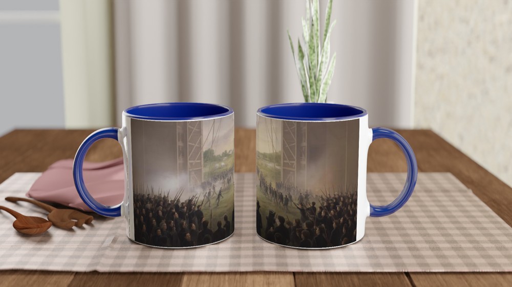 Hamilton Yorktown Mug | Musical Theatre Gift | World Turned Upside Down Scene | Theatre Lover Present — view 4