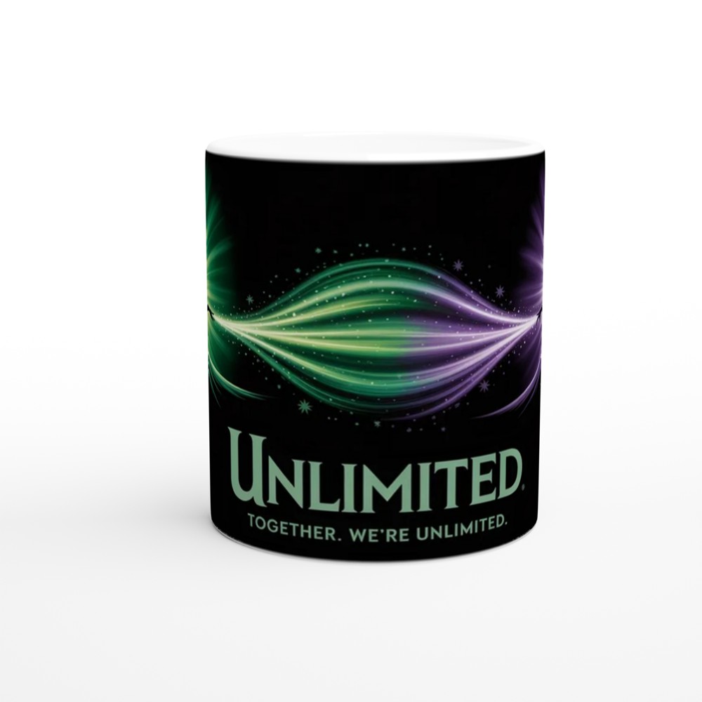 Wicked Musical Mug | Elphaba and Glinda Silhouette | Theatre Lover Gift | Emerald City Green and Purple Present — view 11