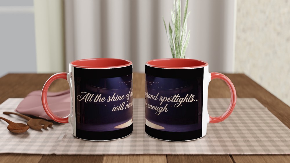 Greatest Showman Mug | Never Enough Quote | Musical Theatre Gift for Her | Spotlight Stage Design Mug — view 7