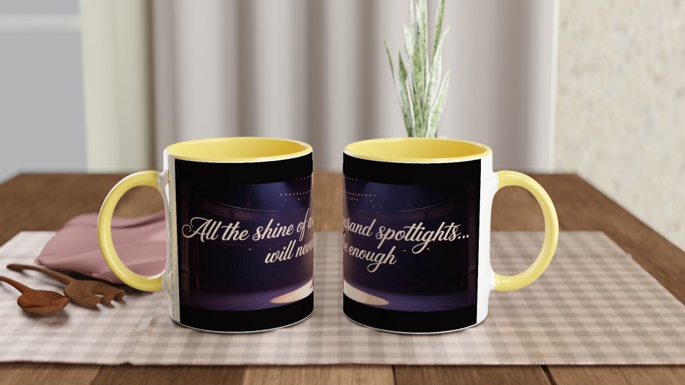 Greatest Showman Mug | Never Enough Quote | Musical Theatre Gift for Her | Spotlight Stage Design Mug — view 8