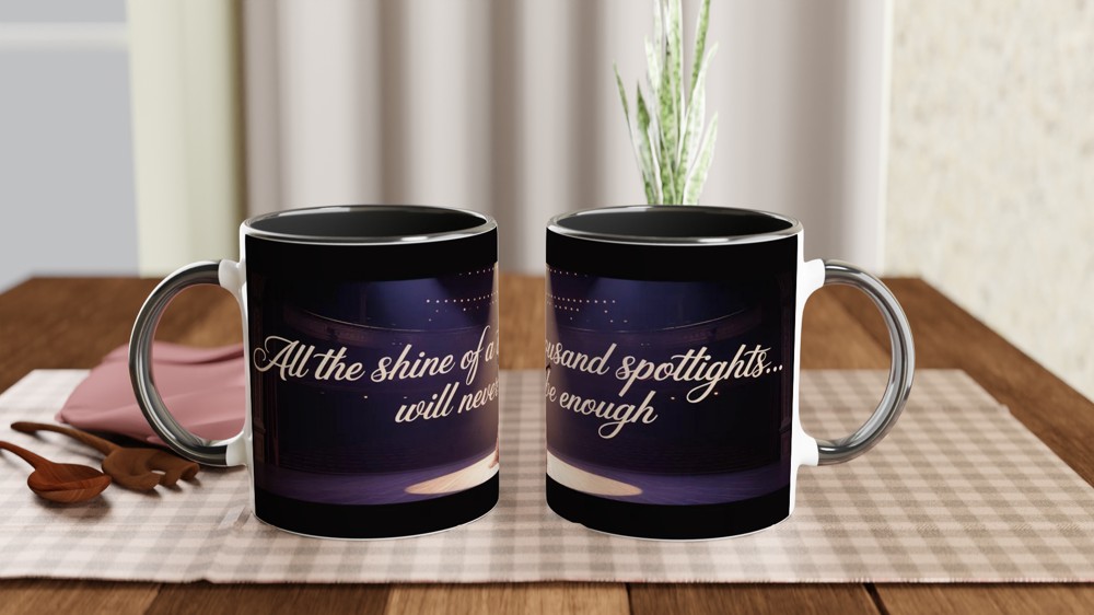 Greatest Showman Mug | Never Enough Quote | Musical Theatre Gift for Her | Spotlight Stage Design Mug — view 9