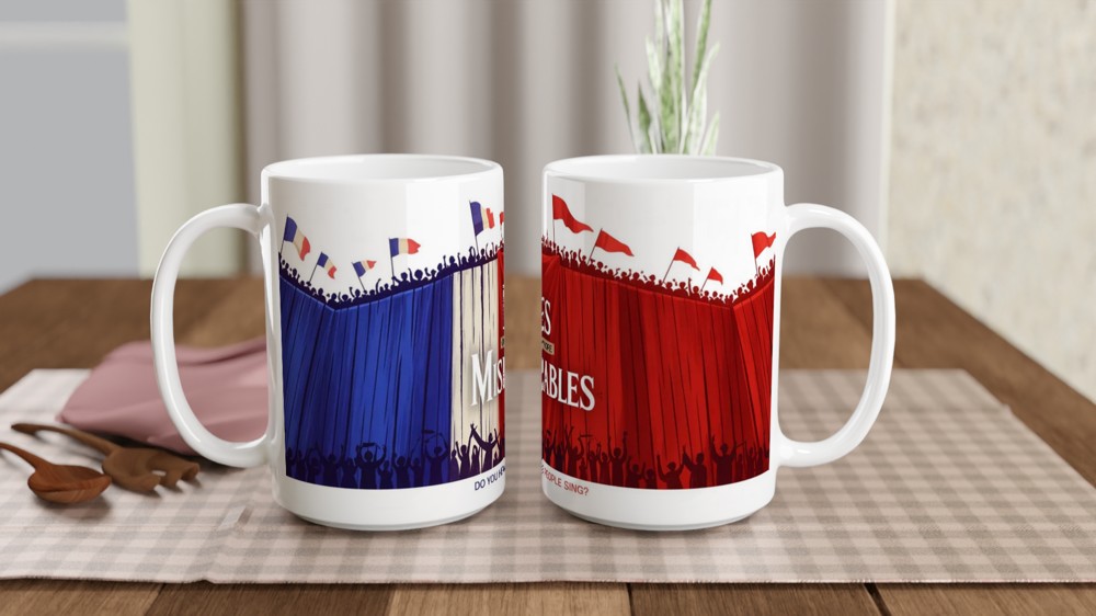Les Miserables Mug | Do You Hear The People Sing Quote | Musical Theatre Gift | Barricade Design Present for Theatre Lovers — view 2