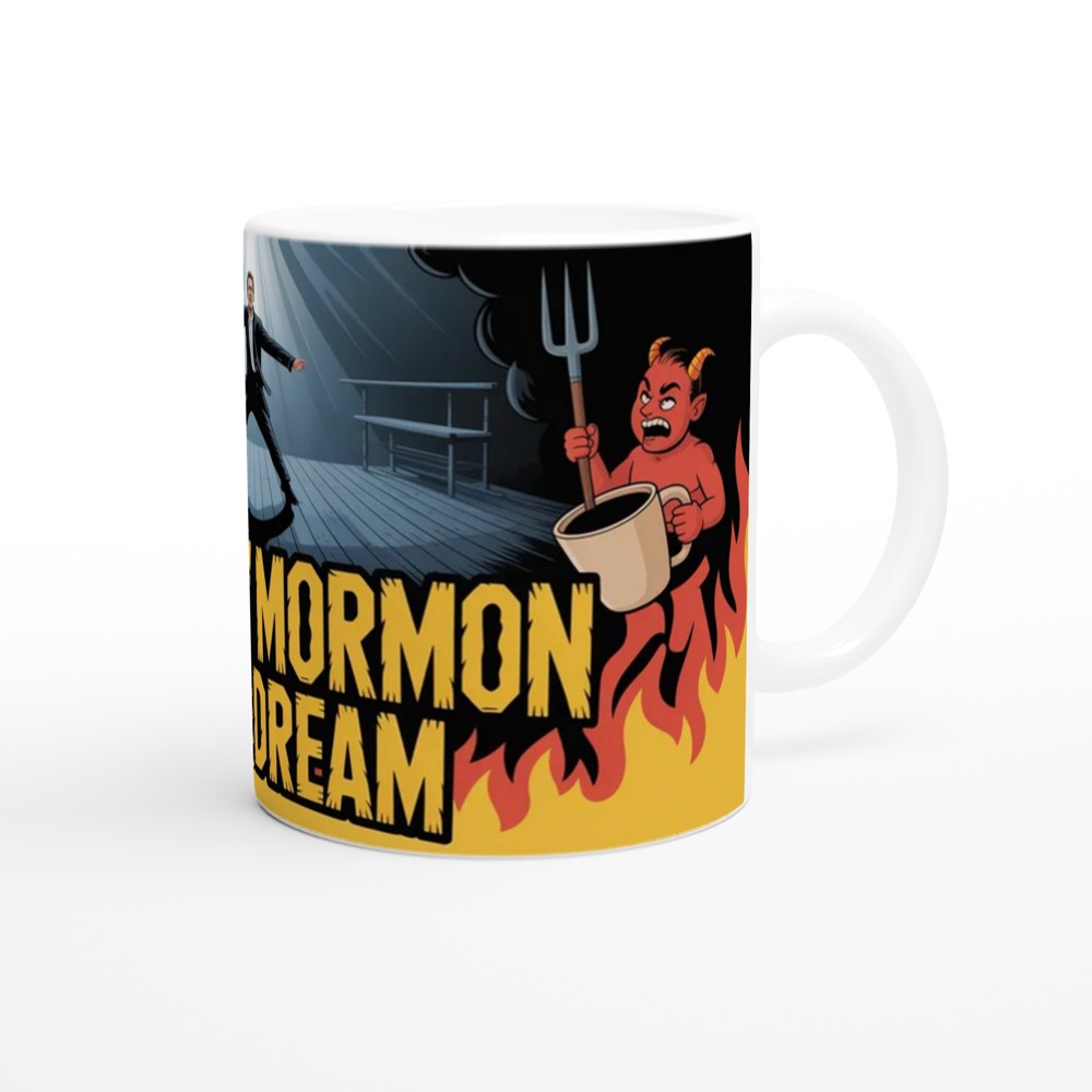Book of Mormon Mug | Spooky Mormon Hell Dream Gift | Musical Theatre Present | Elder Price Heavy Metal Mug — view 12