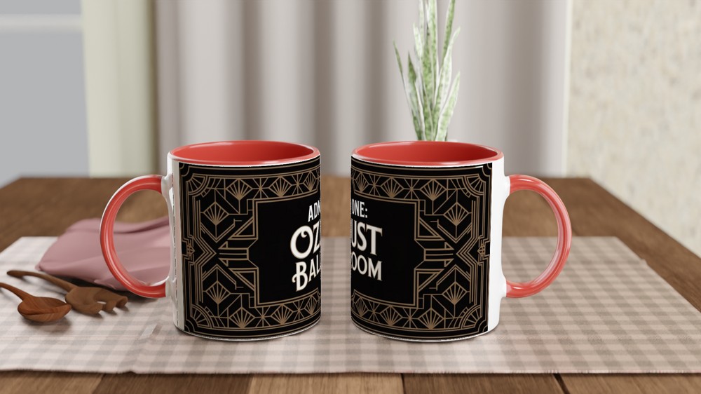 Wicked Musical Mug | Ozdust Ballroom Ticket Design | Theatre Lover Gift | Art Deco Broadway Mug — view 7