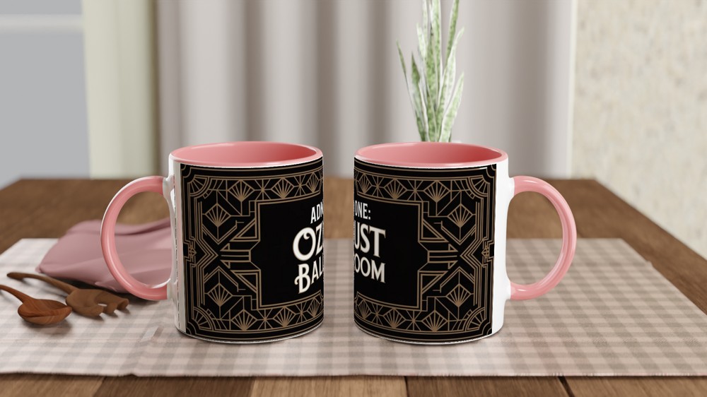 Wicked Musical Mug | Ozdust Ballroom Ticket Design | Theatre Lover Gift | Art Deco Broadway Mug — view 6