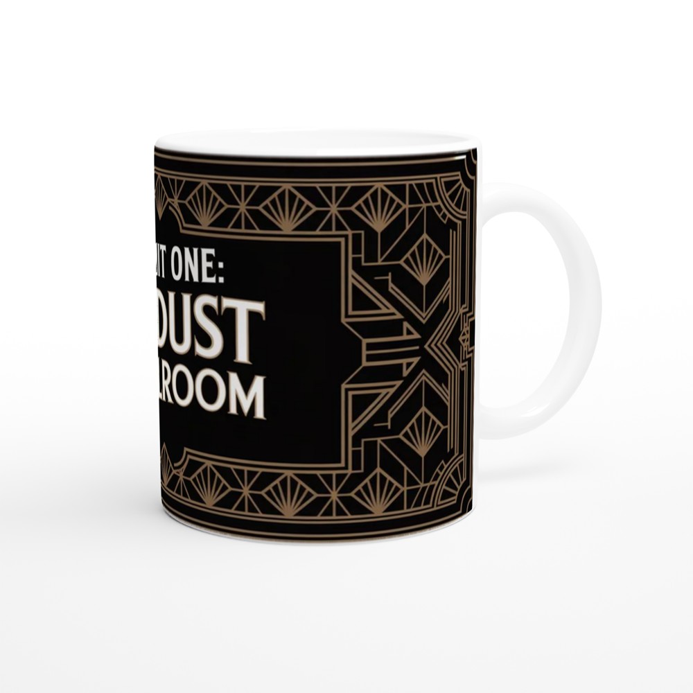 Wicked Musical Mug | Ozdust Ballroom Ticket Design | Theatre Lover Gift | Art Deco Broadway Mug — view 12