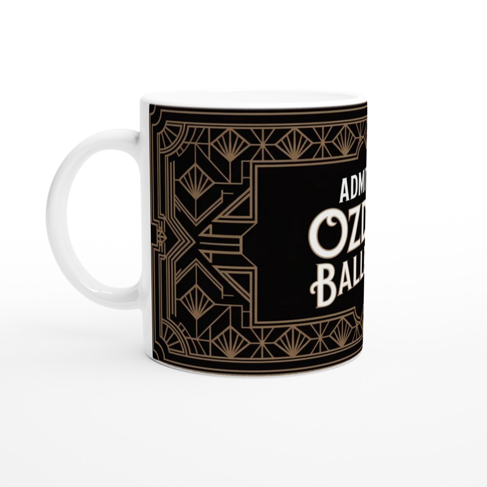 Wicked Musical Mug | Ozdust Ballroom Ticket Design | Theatre Lover Gift | Art Deco Broadway Mug — view 10