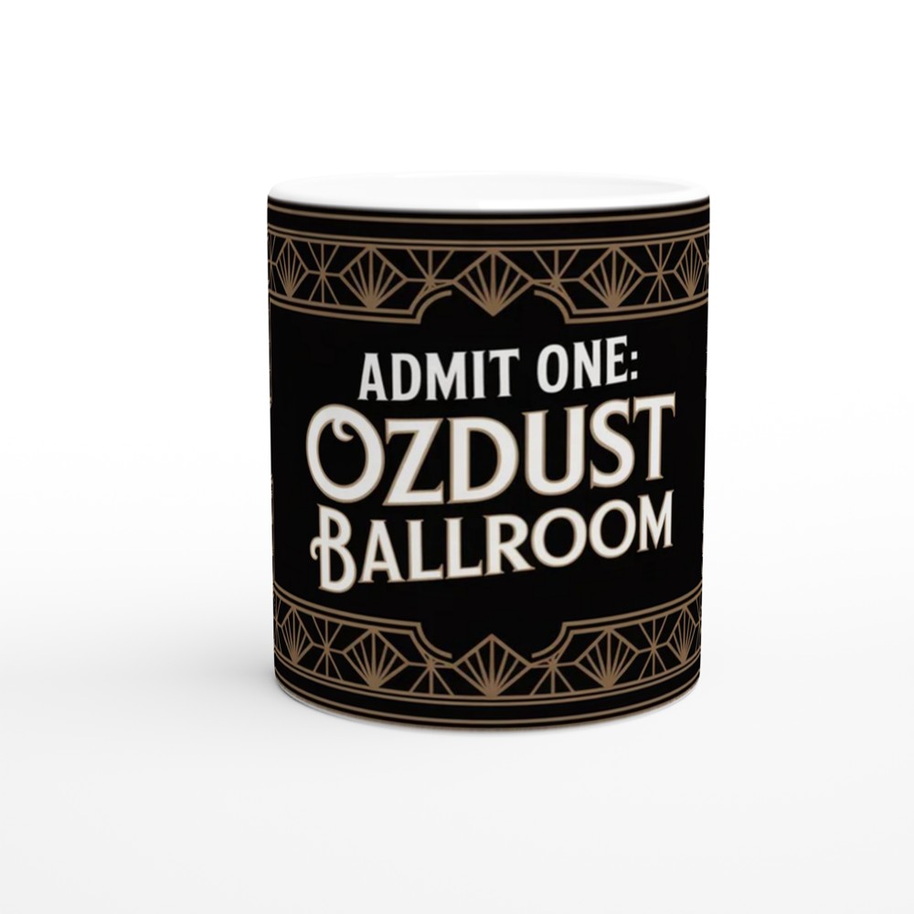 Wicked Musical Mug | Ozdust Ballroom Ticket Design | Theatre Lover Gift | Art Deco Broadway Mug — view 11