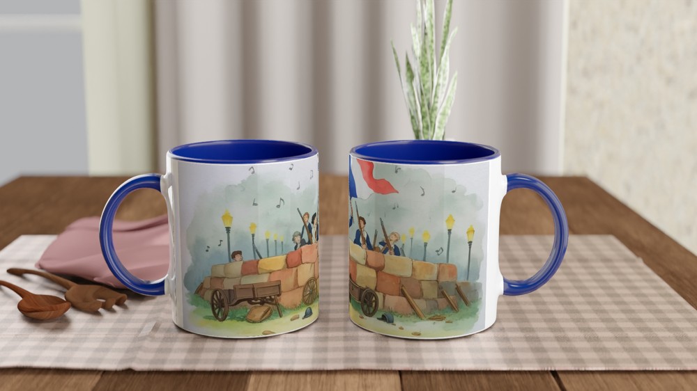 Les Miserables Mug | Paris Barricade Art Design | Musical Theatre Gift | Present for West End Fans — view 4