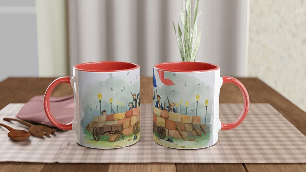 Les Miserables Mug | Paris Barricade Art Design | Musical Theatre Gift | Present for West End Fans — view 7