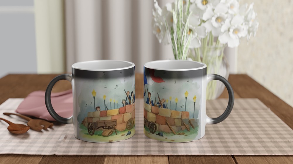 Les Miserables Mug | Paris Barricade Art Design | Musical Theatre Gift | Present for West End Fans — view 3