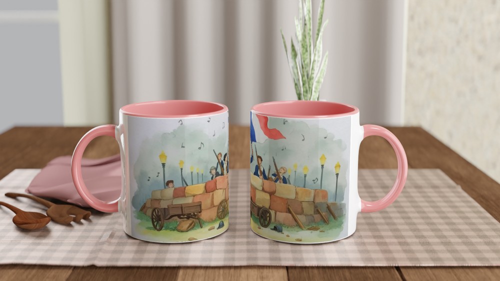 Les Miserables Mug | Paris Barricade Art Design | Musical Theatre Gift | Present for West End Fans — view 6