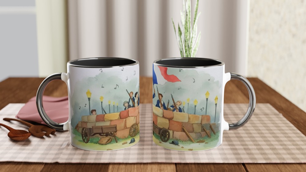 Les Miserables Mug | Paris Barricade Art Design | Musical Theatre Gift | Present for West End Fans — view 9