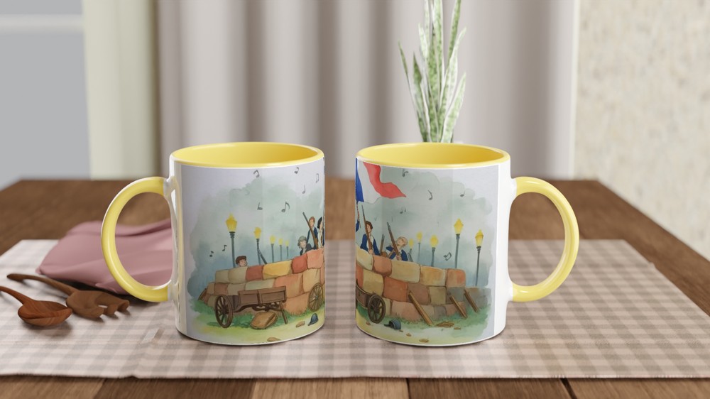 Les Miserables Mug | Paris Barricade Art Design | Musical Theatre Gift | Present for West End Fans — view 8