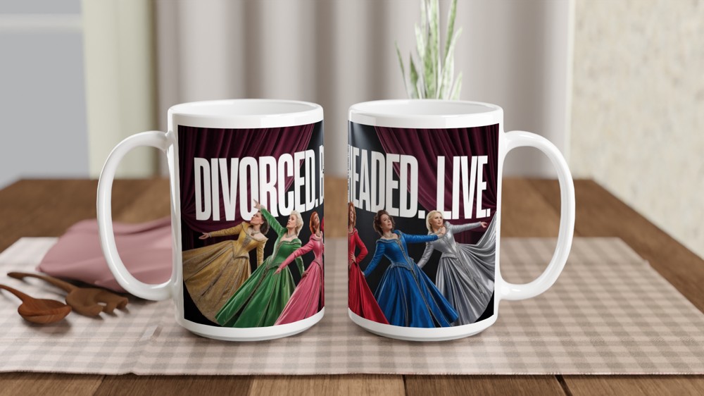 Six the Musical Mug | Divorced Beheaded Died Quote | West End Theatre Gift | Gift for Her and Best Friend — view 2