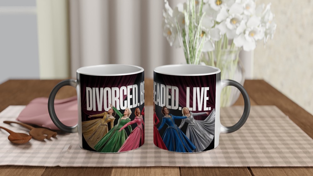 Six the Musical Mug | Divorced Beheaded Died Quote | West End Theatre Gift | Gift for Her and Best Friend — view 3
