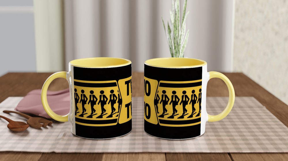 Two By Two Stick Figure Business Walking Mug — view 8