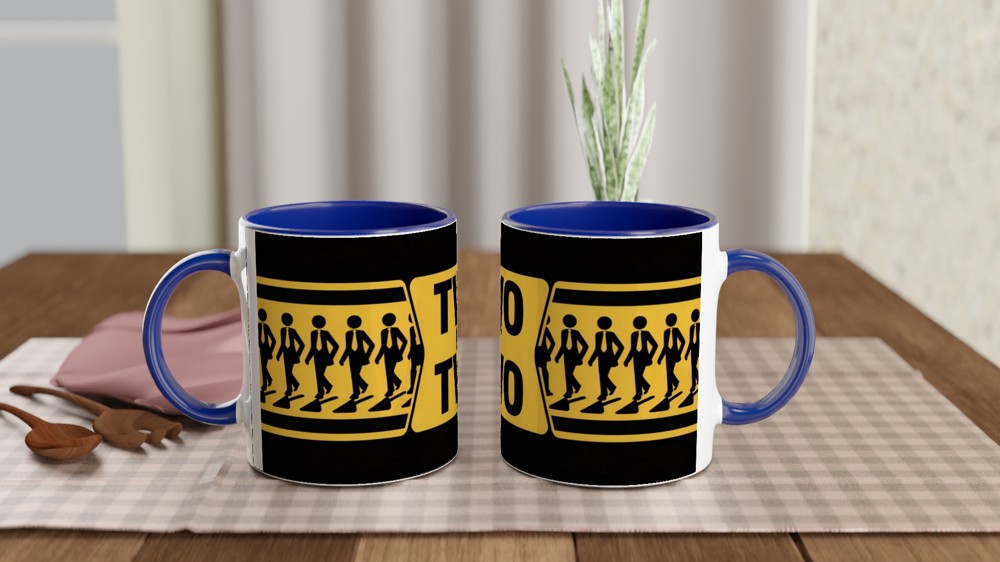Two By Two Stick Figure Business Walking Mug — view 4