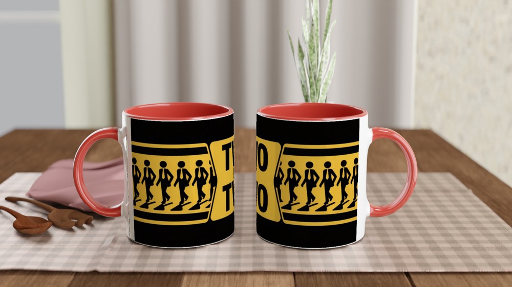 Two By Two Stick Figure Business Walking Mug — view 7