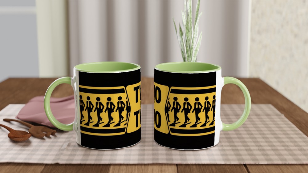 Two By Two Stick Figure Business Walking Mug — view 5