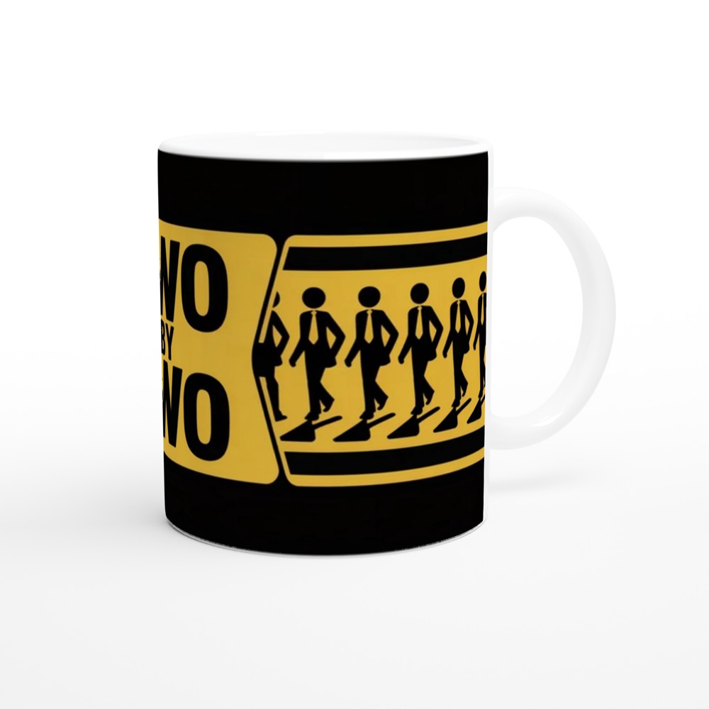 Two By Two Stick Figure Business Walking Mug — view 12