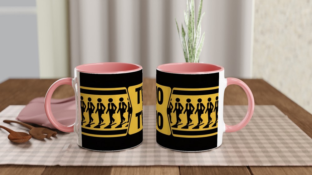 Two By Two Stick Figure Business Walking Mug — view 6