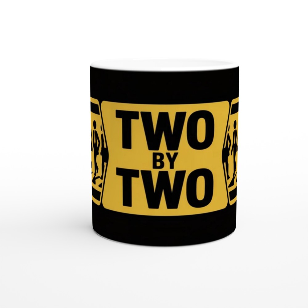 Two By Two Stick Figure Business Walking Mug — view 11