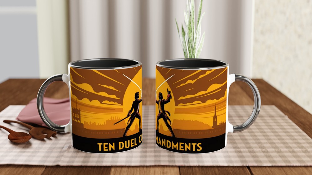 Hamilton Mug | Ten Duel Commandments Gift | Musical Theatre Mug | Broadway Fan Present — view 9