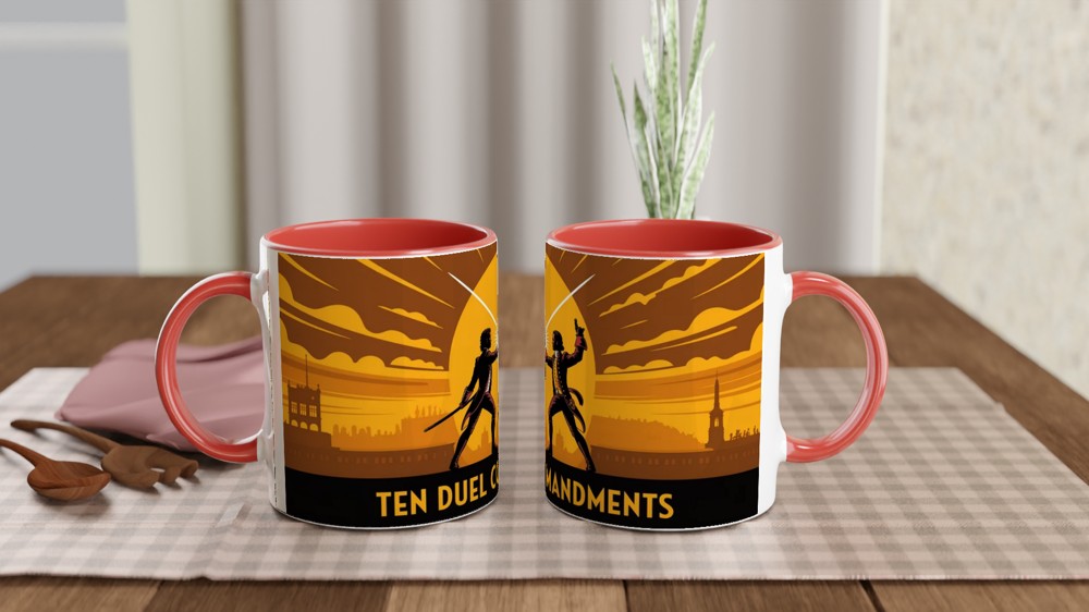 Hamilton Mug | Ten Duel Commandments Gift | Musical Theatre Mug | Broadway Fan Present — view 7