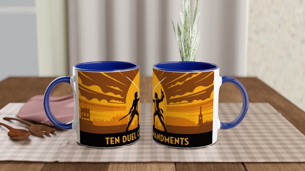 Hamilton Mug | Ten Duel Commandments Gift | Musical Theatre Mug | Broadway Fan Present — view 4