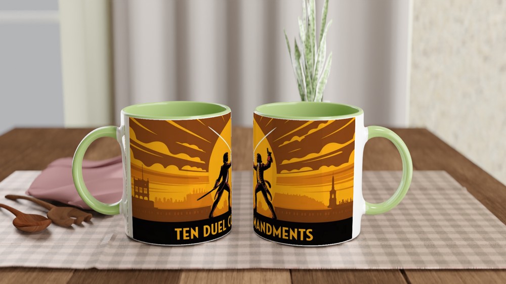 Hamilton Mug | Ten Duel Commandments Gift | Musical Theatre Mug | Broadway Fan Present — view 5