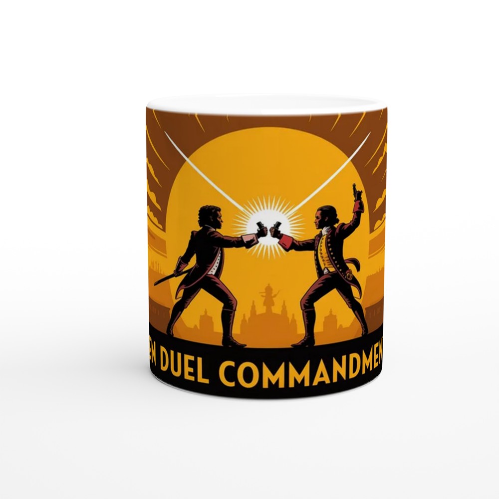 Hamilton Mug | Ten Duel Commandments Gift | Musical Theatre Mug | Broadway Fan Present — view 11